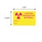 Nevs Labal, Caution Radioactive Material Series Date 1-7/16" x 2-1/4" LR-3 - alternate 2